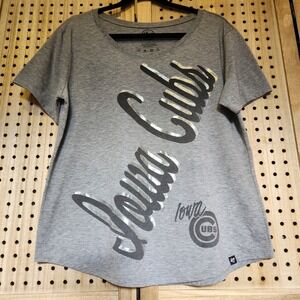 Iowa Cubs 47 Womens Shirt Size Small Baseball Minor League Soft Poly Cotton Milb